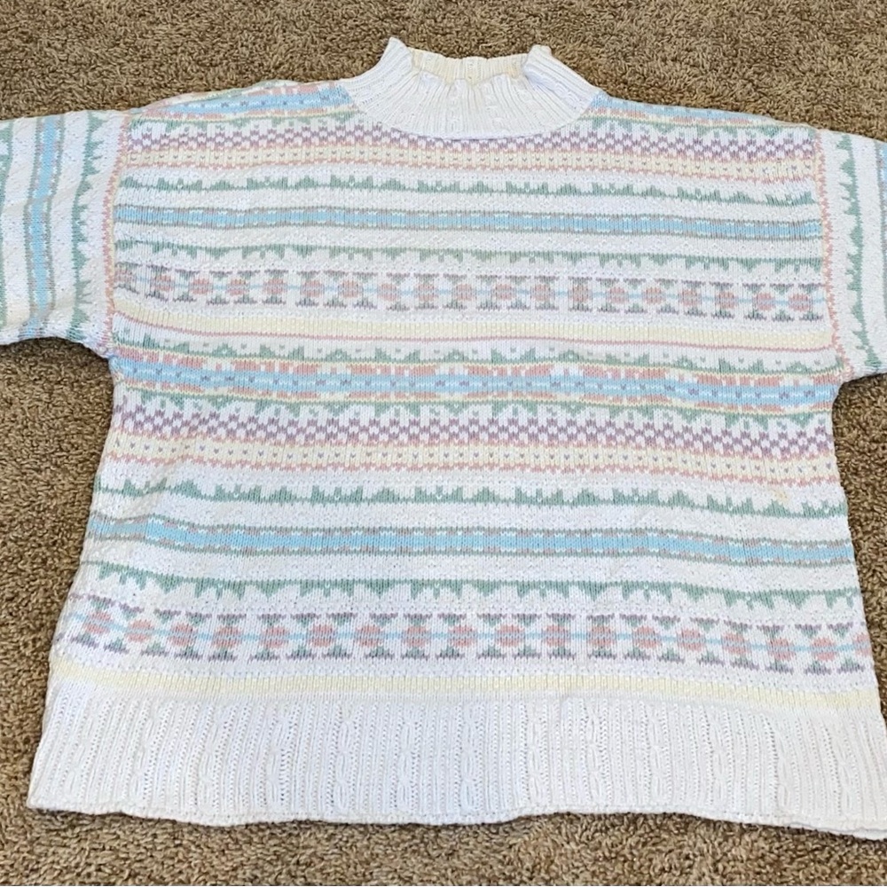 Vintage Pastel Women's Winter Sweater